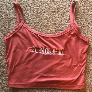 Angel tank crop top